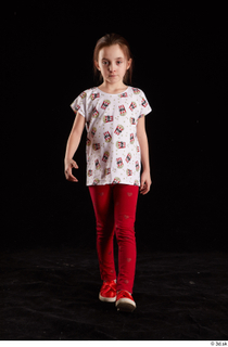 Lilly  1 dressed front view red leggings red shoes…